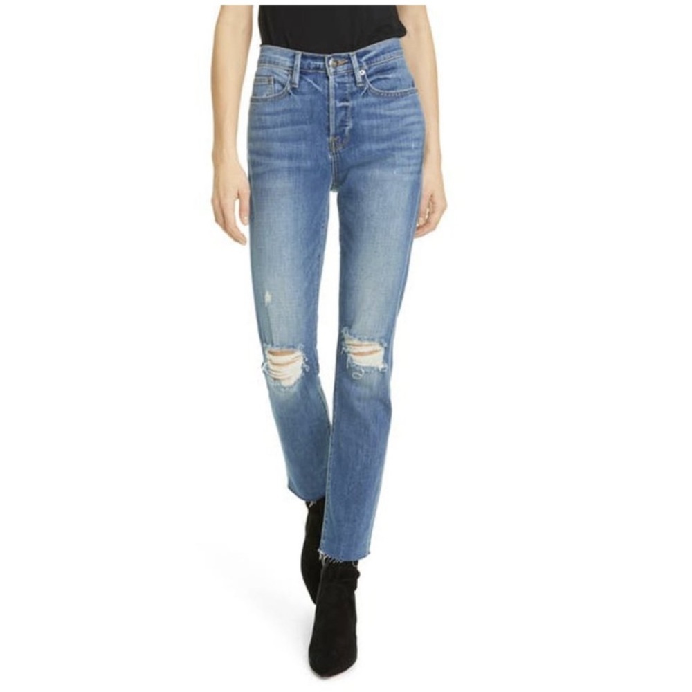 FRAME Le Beau Ankle straight leg boyfriend jeans size: 28